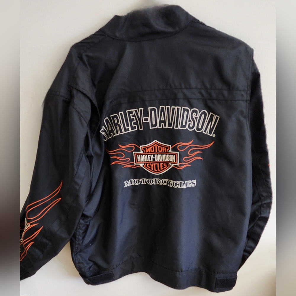 Harley-Davidson Men’s XL Lightweight Nylon Jacket Black - Picture 2 of 10